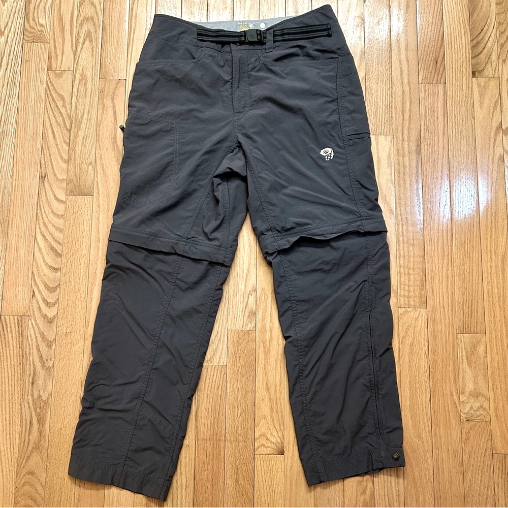 Mountain Hardwear Gray Cargo Convertible Pants for Outdoor Adventures